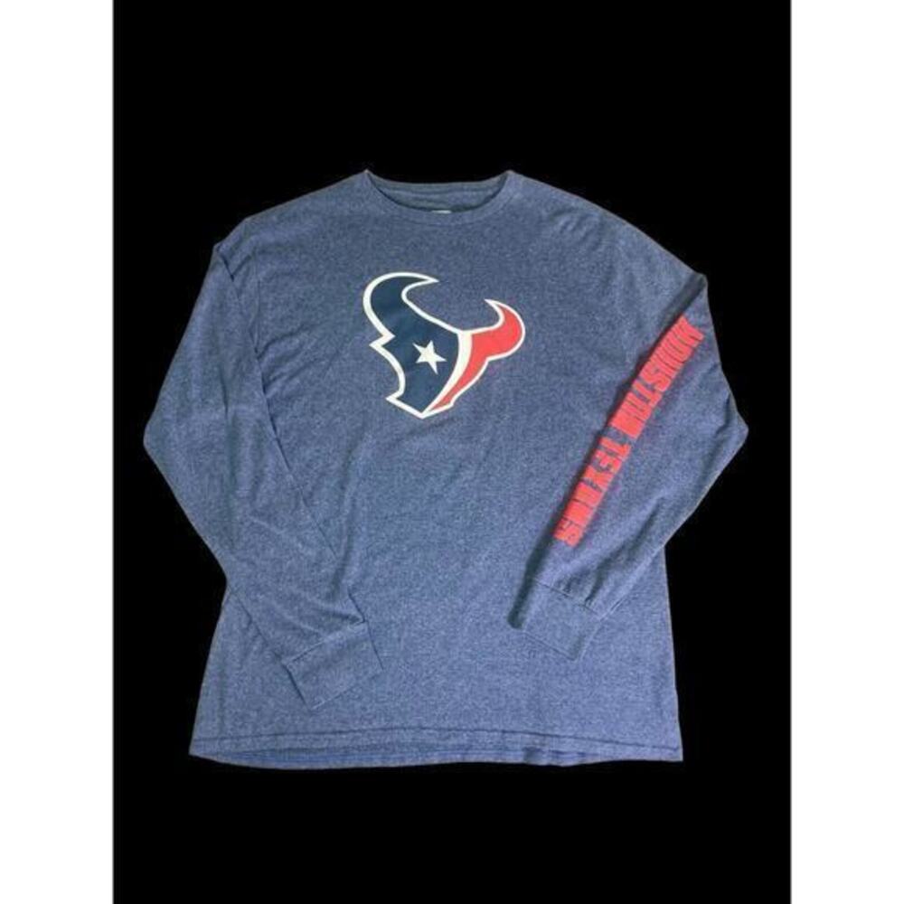 NFL Houston Texans Team Apparel Women’s Long‎ Sleeve Blue Shirt Size Large